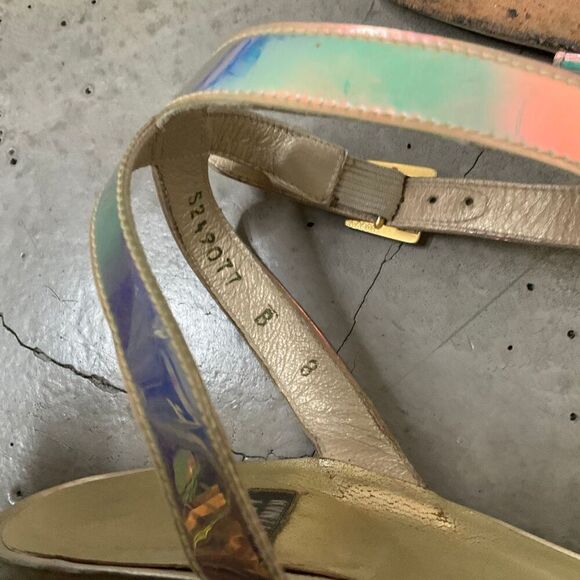 Stuart Weiztman Iridescent Strappy Heels - Picture 6 of 6